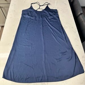Auden Navy Blue Satin Sleep Dress